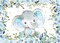 Elephant Boy Baby Shower Backdrop, Blue Floral Elephant Baby Shower Party Decorations It's A Boy Little Peanut Elephant Birthday Party Banner Supplies Photography Background 5x3ft